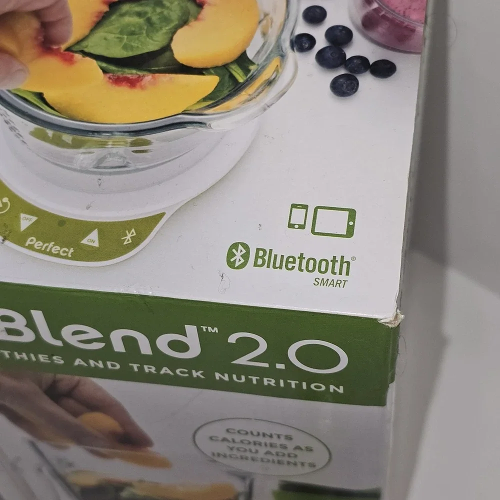 Perfect Blend 2.0 Smart Scale Bluetooth Nutrition Tracker White Green